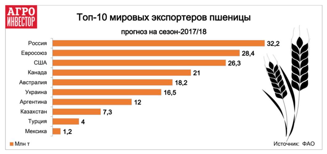 Мировой рынок зерна страны