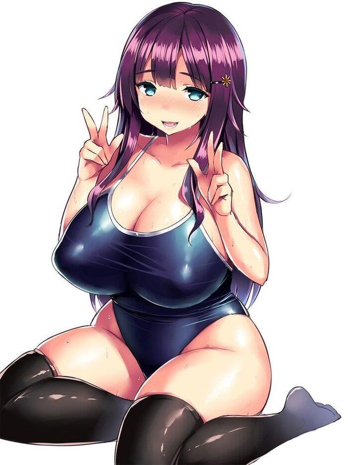 Anime girl thick thighs