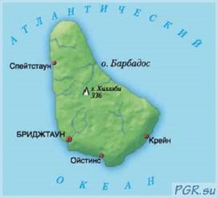 Остров барбадос где находится на карте